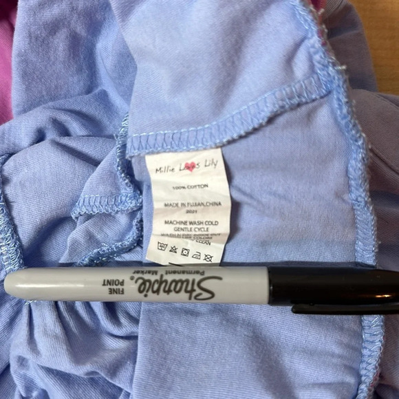 MILLIE LOVES LILY Flutter Sleeve Pinafore Girls Dress Size 6 - Picture 6 of 6